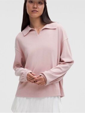 NWOT Lululemon Pique Oversized Long-Sleeved Polo Shirt